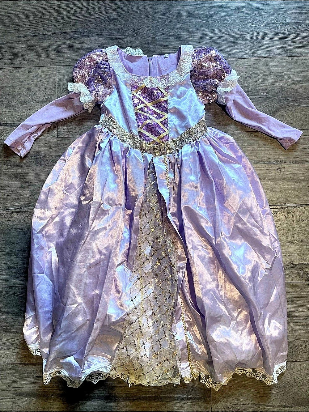 Disney Rapunzel Costume for Kids – Tangled Purple & Silver Dress